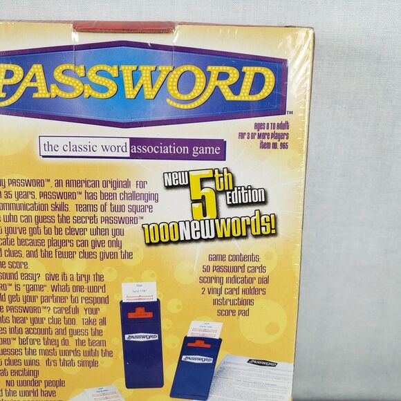 PASSWORD Endless Games 2008 Quick Picks 5th Edition -- New in Box - Picture 7 of 12